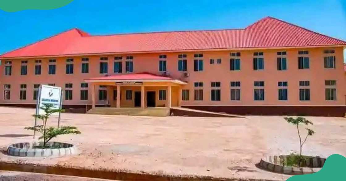 The general view of a building in the Enugu State University of Medical and Applied Sciences.