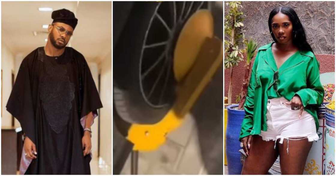 BBNaija's Cross and Tiwa Savage BBNaija's Cross and Tiwa Savage