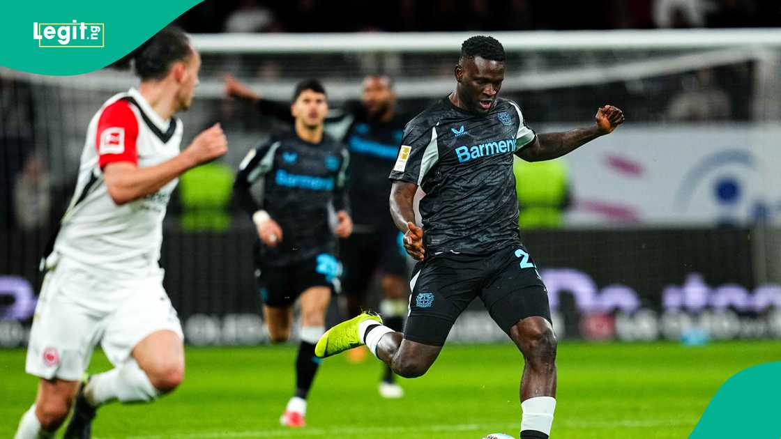 Victor Boniface failed to score against Frankfurt on Saturday. Victor Boniface failed to score against Frankfurt on Saturday.
