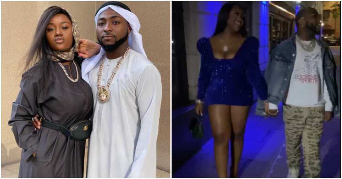 Nigerian singer Davido and Chioma