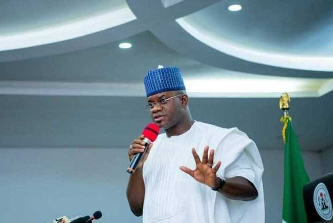 Gwamna Yahaya Bello na Kogi. Gwamna Yahaya Bello na Kogi.