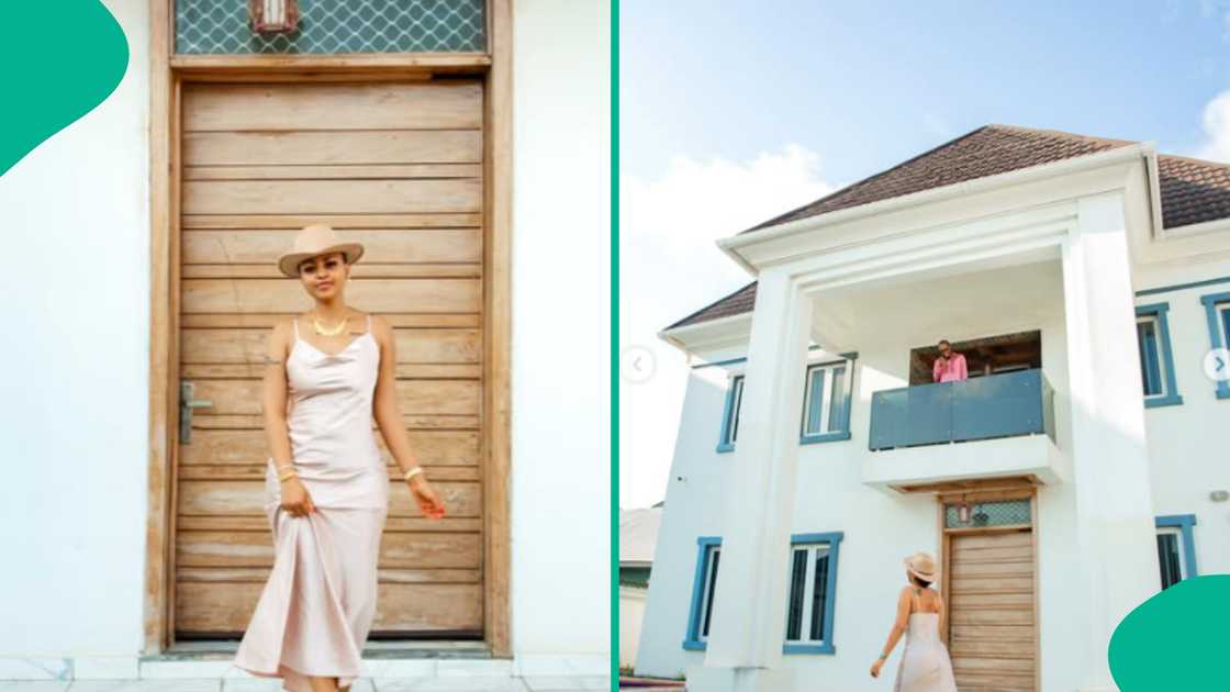 Netizen reacts to Regina Daniels new house. Netizen reacts to Regina Daniels new house.