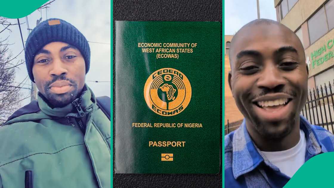 Canada-based Nigerian gets his passport with a few minutes. Canada-based Nigerian gets his passport with a few minutes.