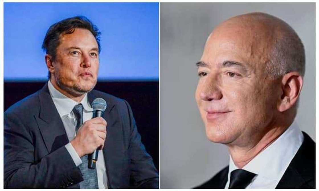 Elon Musk da Jeff Bezos Elon Musk da Jeff Bezos