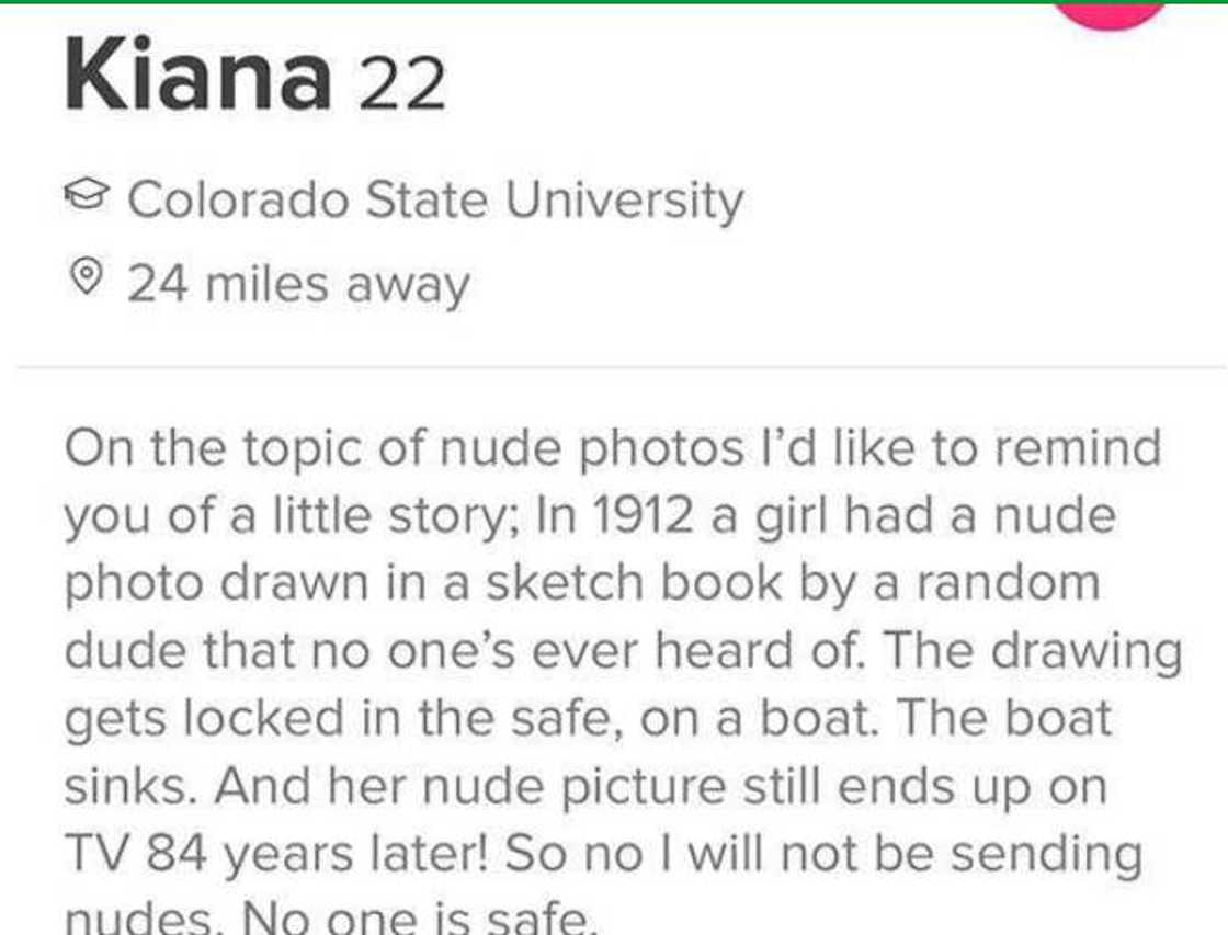 funny tinder bios