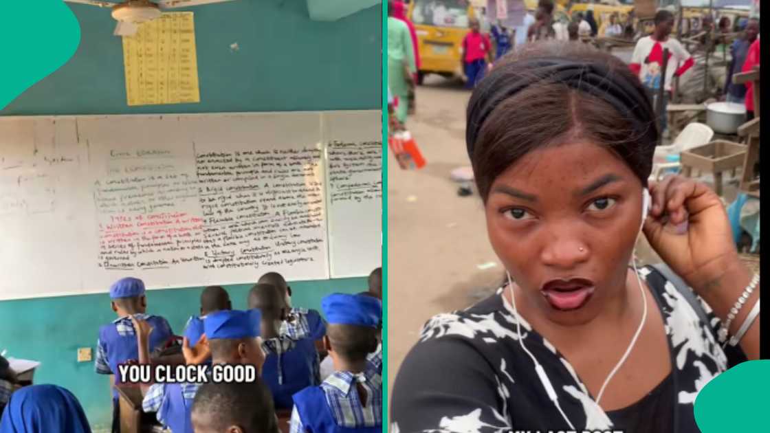 NYSC lady shows where she is posted to. NYSC lady shows where she is posted to.