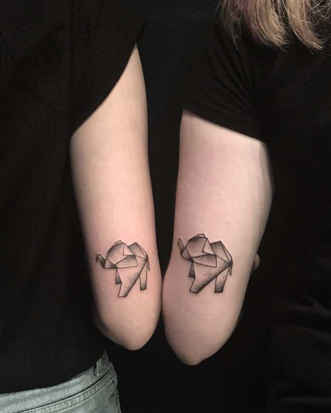Elephant tattoo: geometry Elephant tattoo: geometry