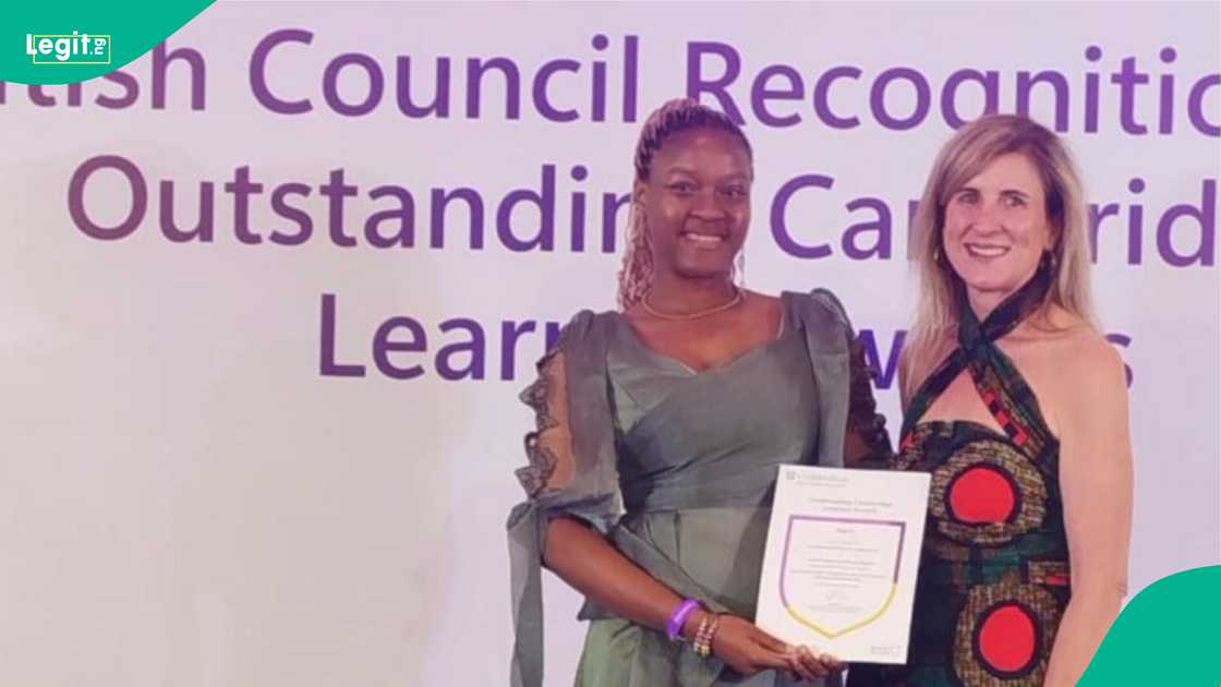 A brilliant Nigerian girl wins a prestigious English award from Cambridge.
