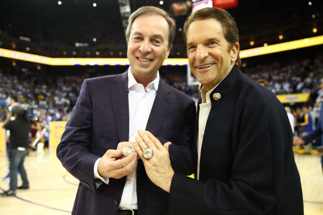 Golden State Warriors owners Joe Lacob and Peter Guber Golden State Warriors owners Joe Lacob and Peter Guber