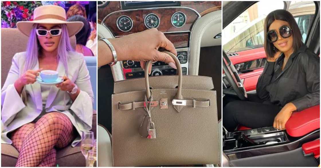 Laura Ikeji, Linda Ikeji, Hermes Birkin Laura Ikeji, Linda Ikeji, Hermes Birkin