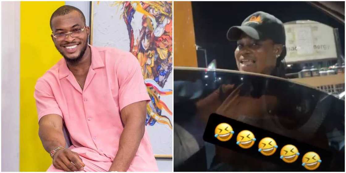 BBNaija's Eric blushes hard in cute video as female attendant recognizes him at filling station BBNaija's Eric blushes hard in cute video as female attendant recognizes him at filling station