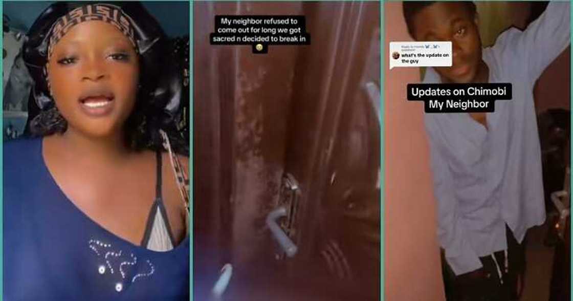 Neighbours scared after bike man locked himself inside room Neighbours scared after bike man locked himself inside room