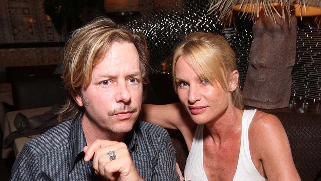David Spade and Nicollette in Beverly Hills, California.