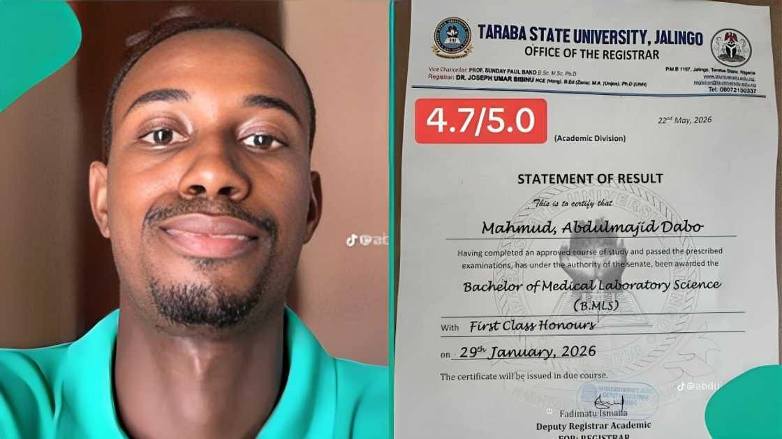 Taraba State University graduate shares final year CGPA, trends online