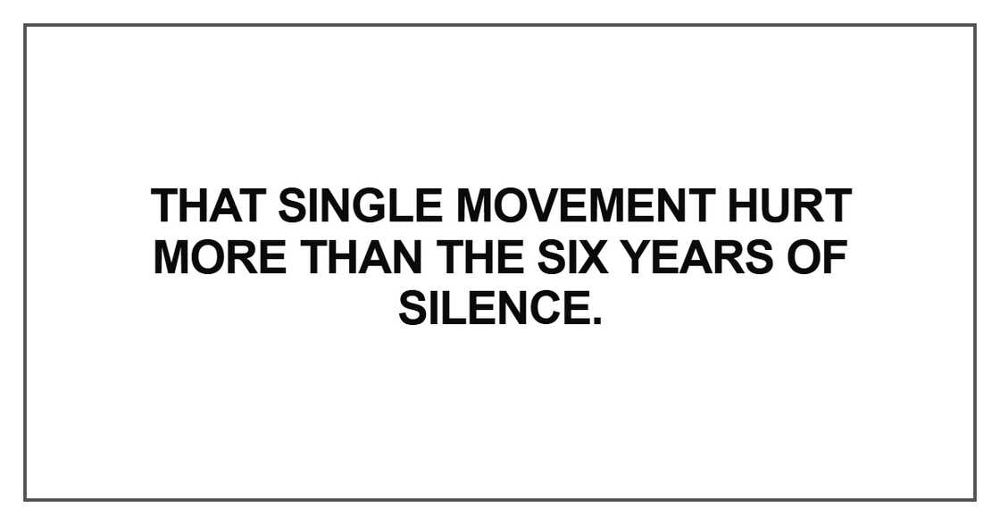 That single movement hurt