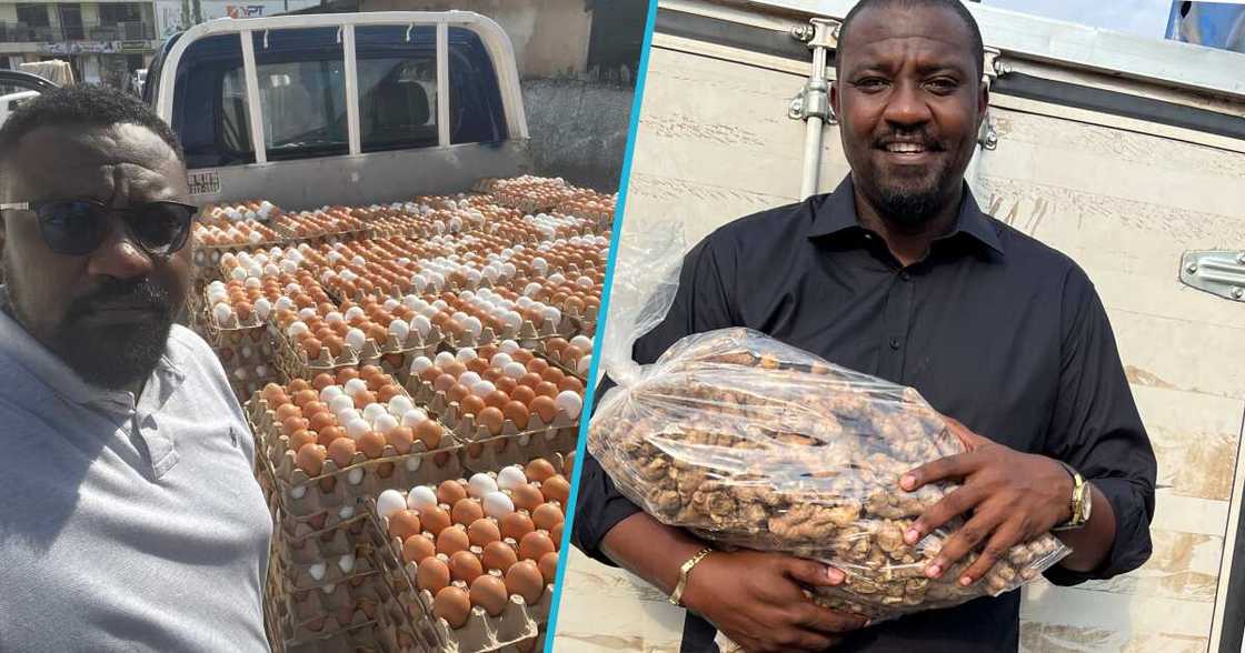 John Dumelo's farm produce