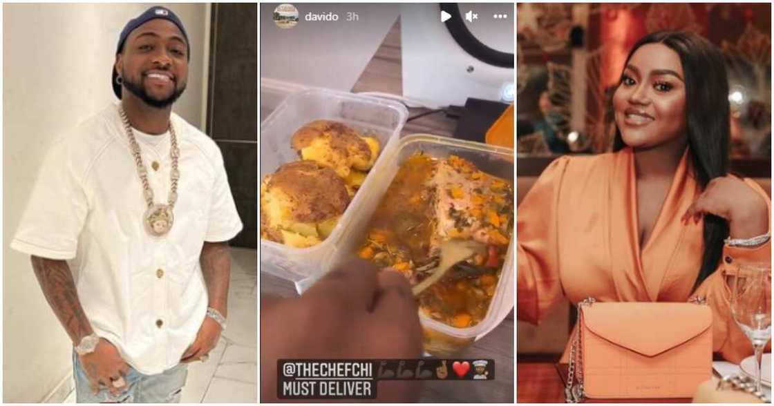 Davido, Chioma's food Davido, Chioma's food