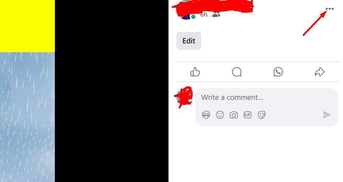 Screenshot showing how to backdate a Facebook post