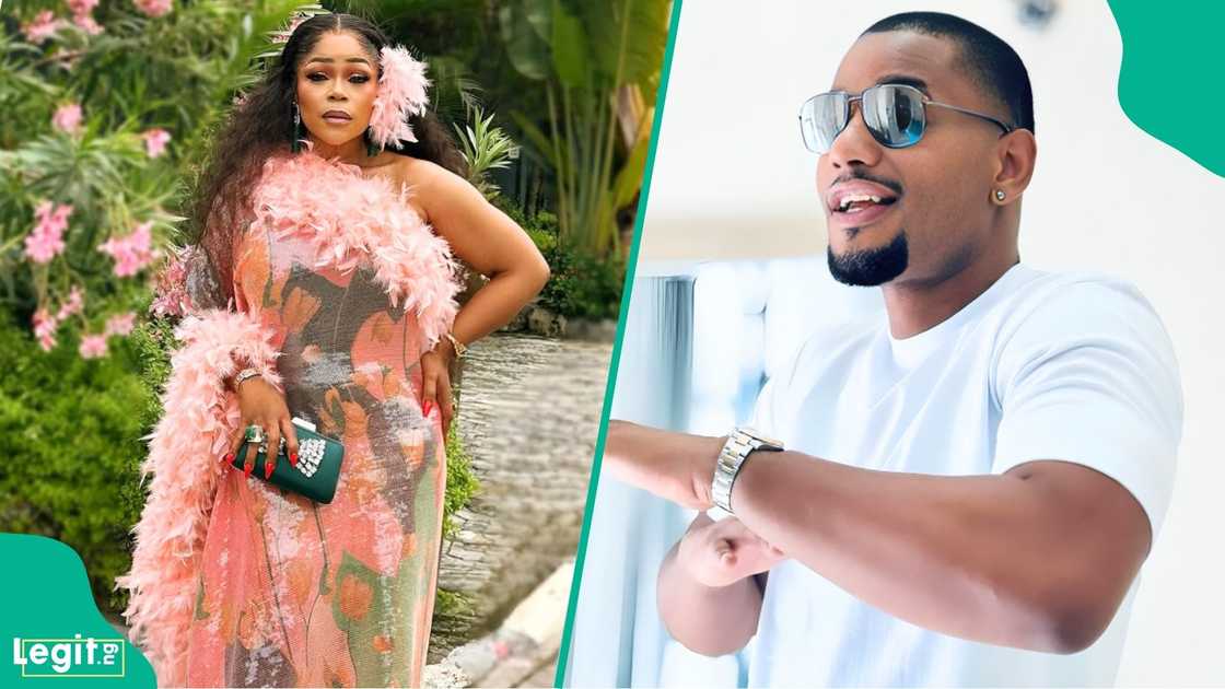 Video of Shaffy Bello walking away from interviewer at Alexx Ekubo's service of songs trends online as Nigerians react