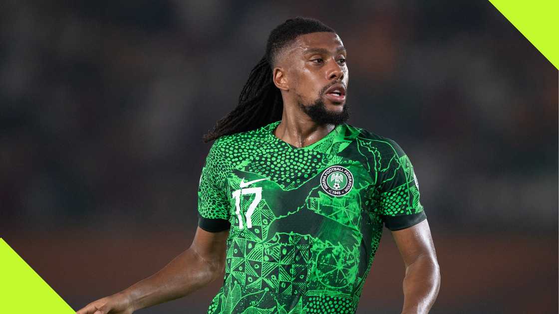 Alex Iwobi in action for Nigeria