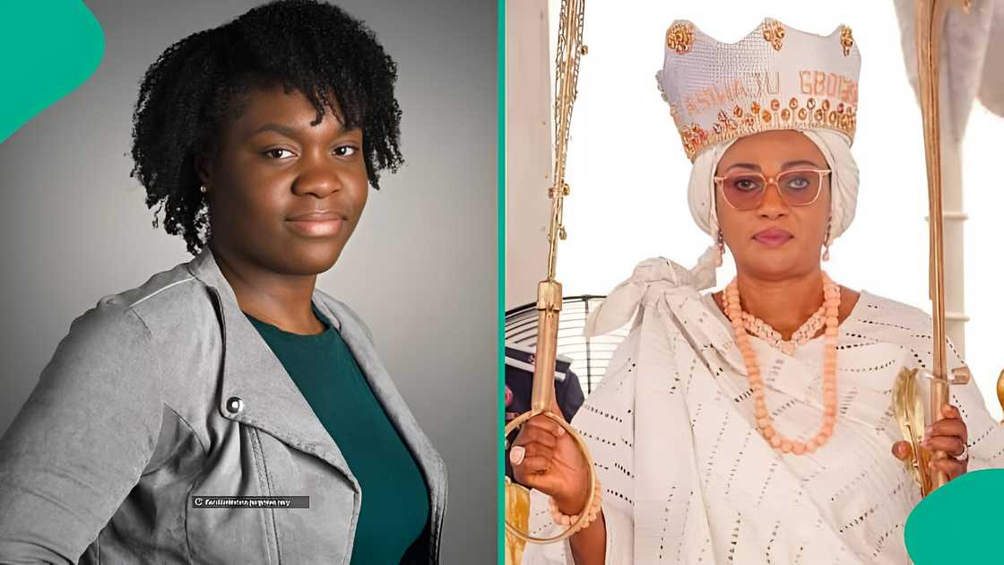 Lady points out something interesting in viral video with Adeleke Lady points out something interesting in viral video with Adeleke