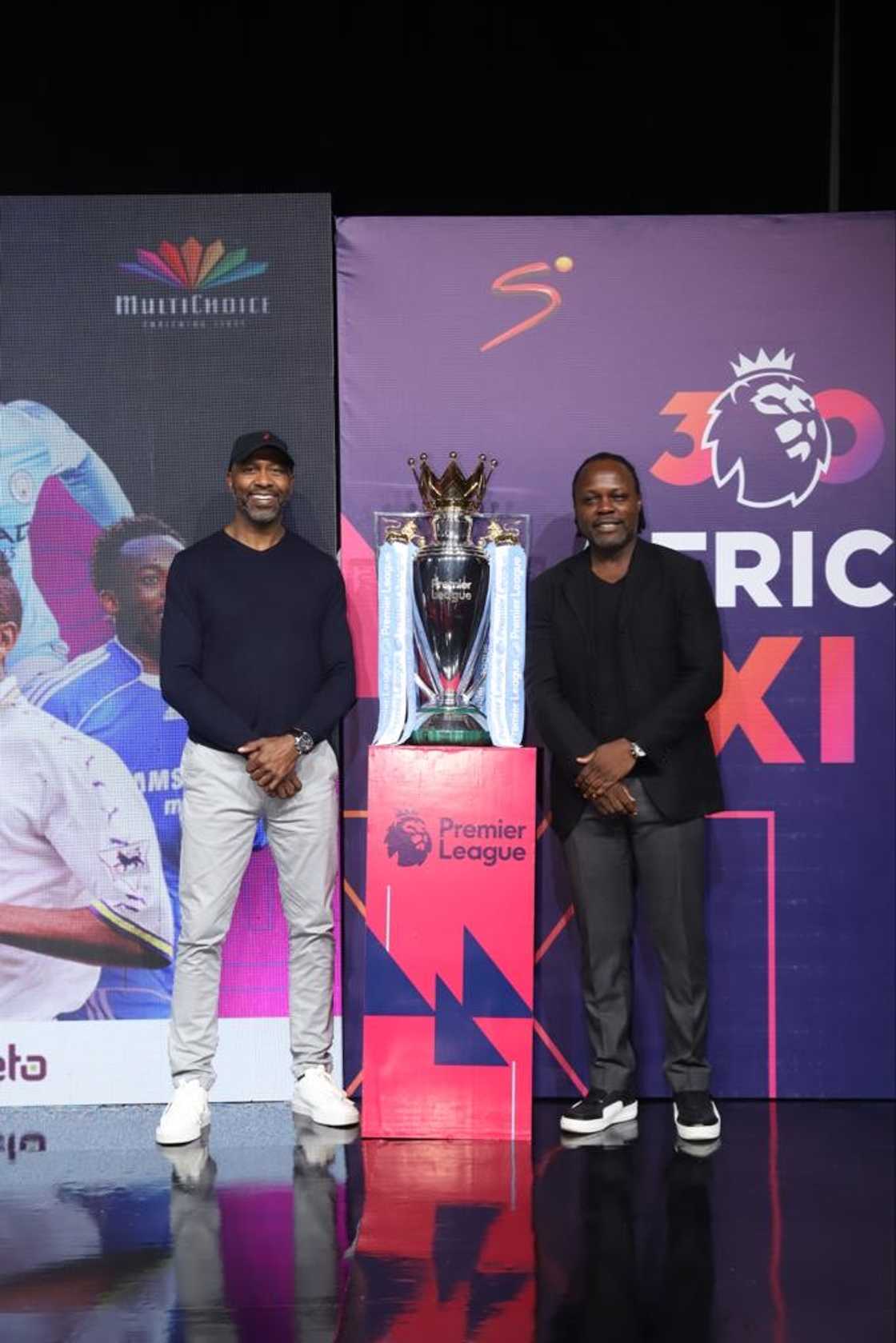 Lucas Radebe and Victor Ikpeba