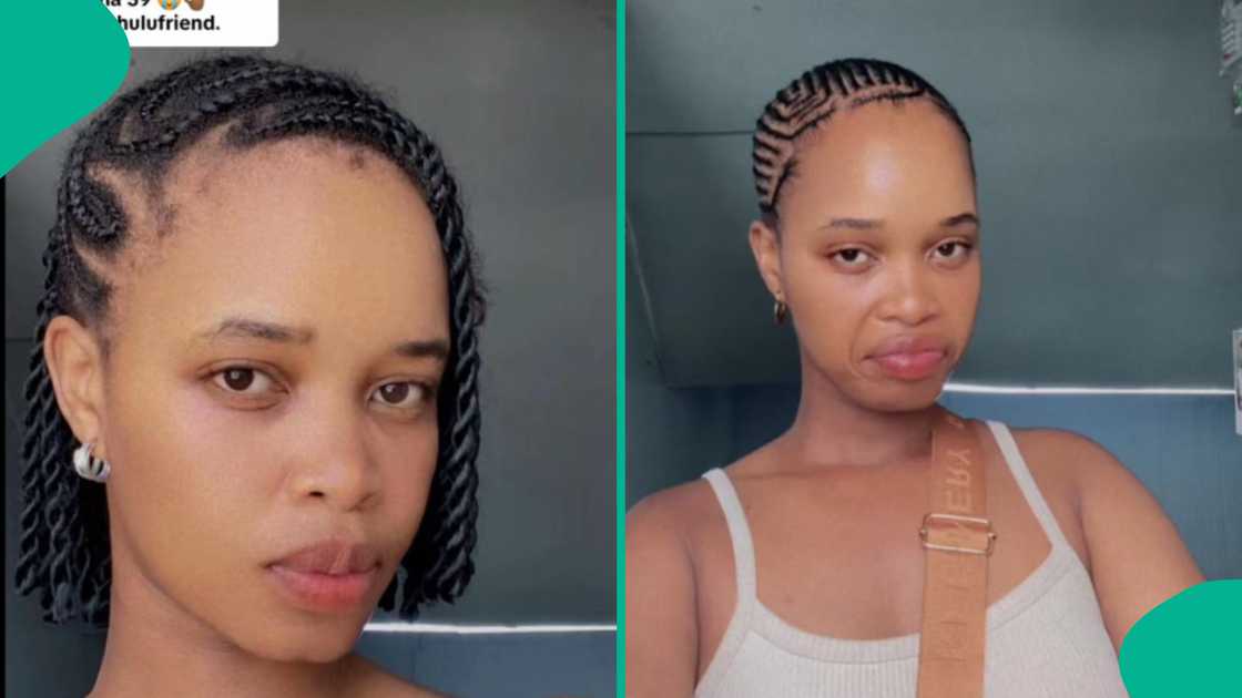 The lady indicates her boyfriend is taking care of her. The lady indicates her boyfriend is taking care of her.