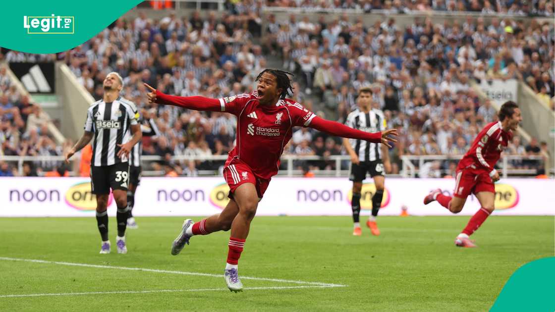 Rio Ngumoha, Liverpool, Newcastle, St James Park, England, Premier League.
