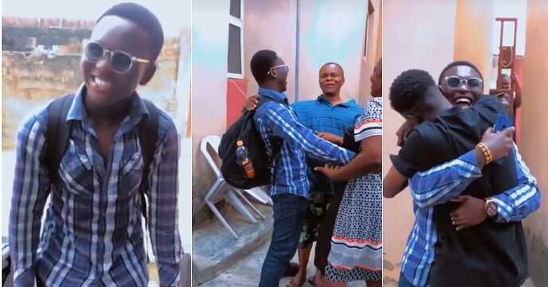 Man reunites with family, reunion Man reunites with family, reunion