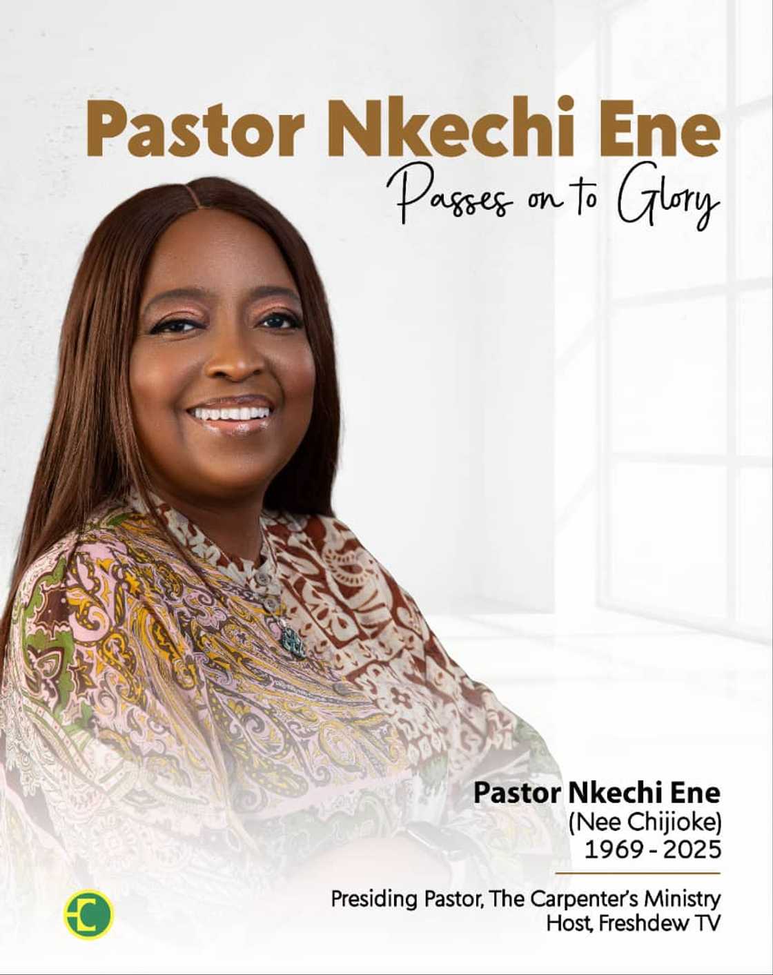 Remembering Pastor Nkechi Ene: a woman of conviction whose ministry touched countless lives through miracles and testimonies.