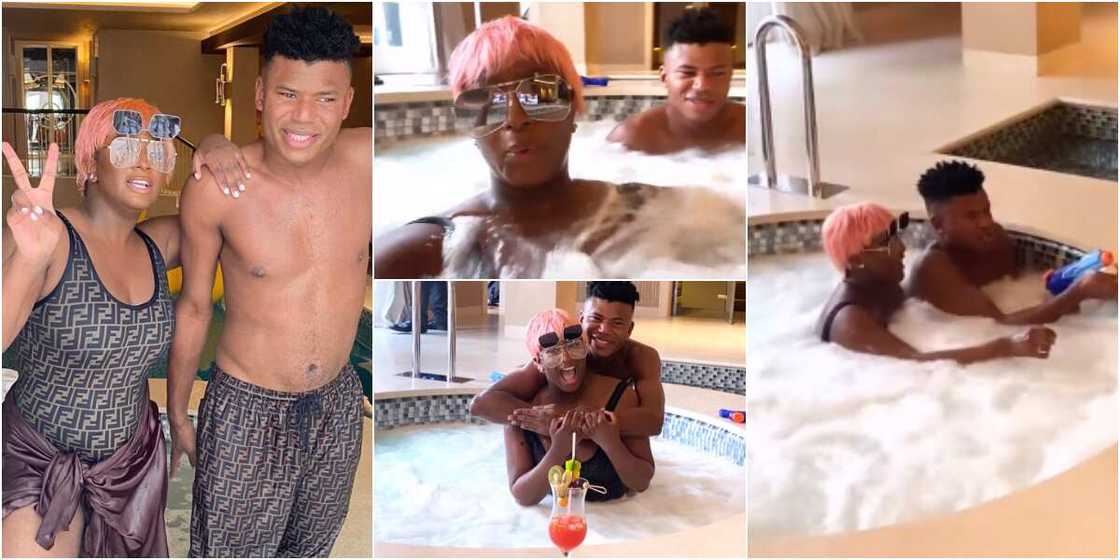 DJ Cuppy and brother Fewa DJ Cuppy and brother Fewa