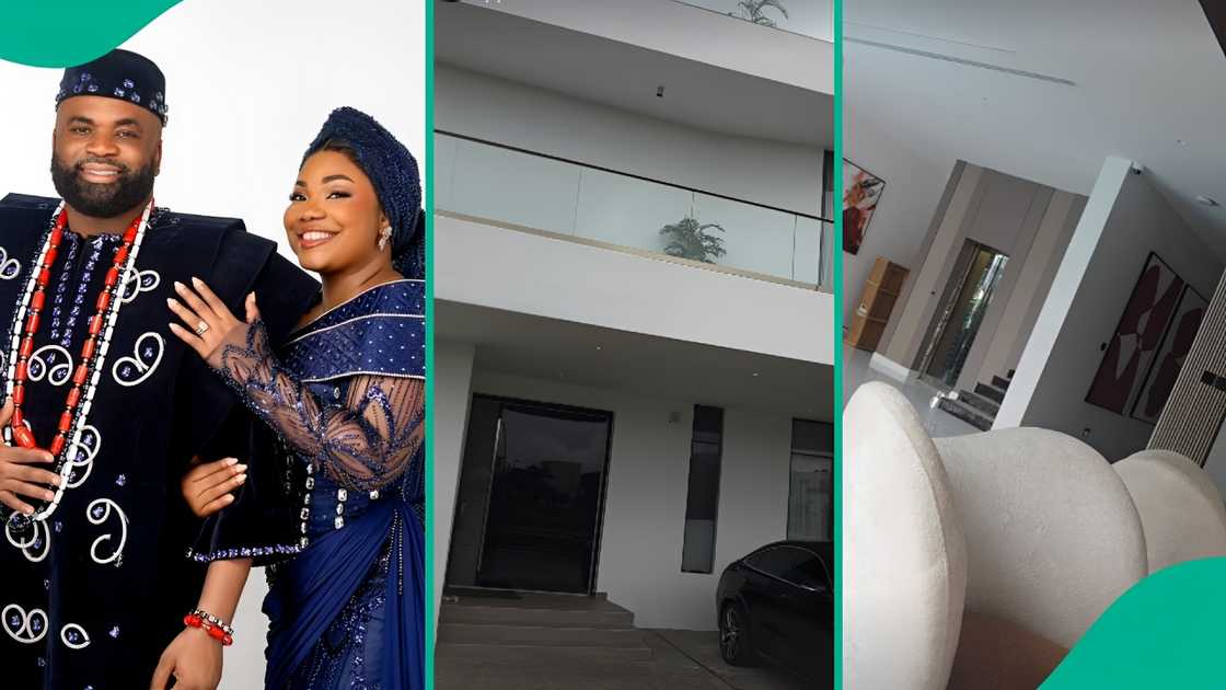 Gospel singer Mercy Chinwo and her husband acquire brand-new house.