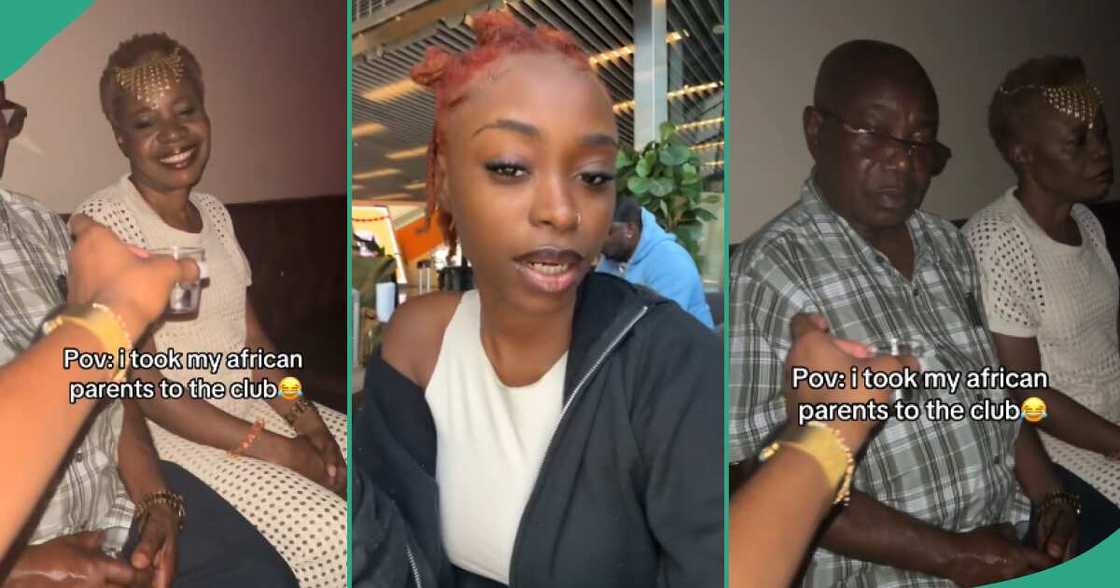 Video as lady shows her parents' behaviour when she took them clubbing Video as lady shows her parents' behaviour when she took them clubbing
