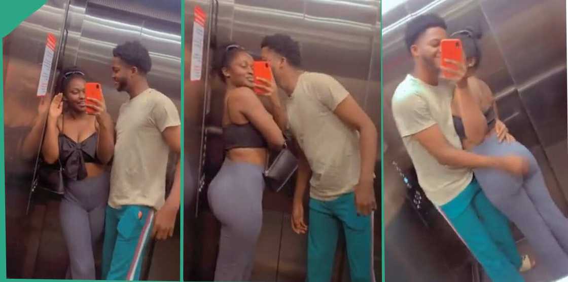 School son, lady, elevator School son, lady, elevator