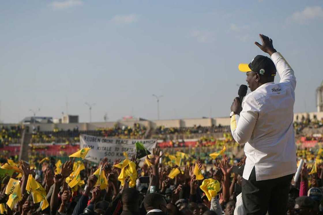 Ruto says he is standing on behalf of ordinary 'hustlers' trying to make ends meet Ruto says he is standing on behalf of ordinary 'hustlers' trying to make ends meet