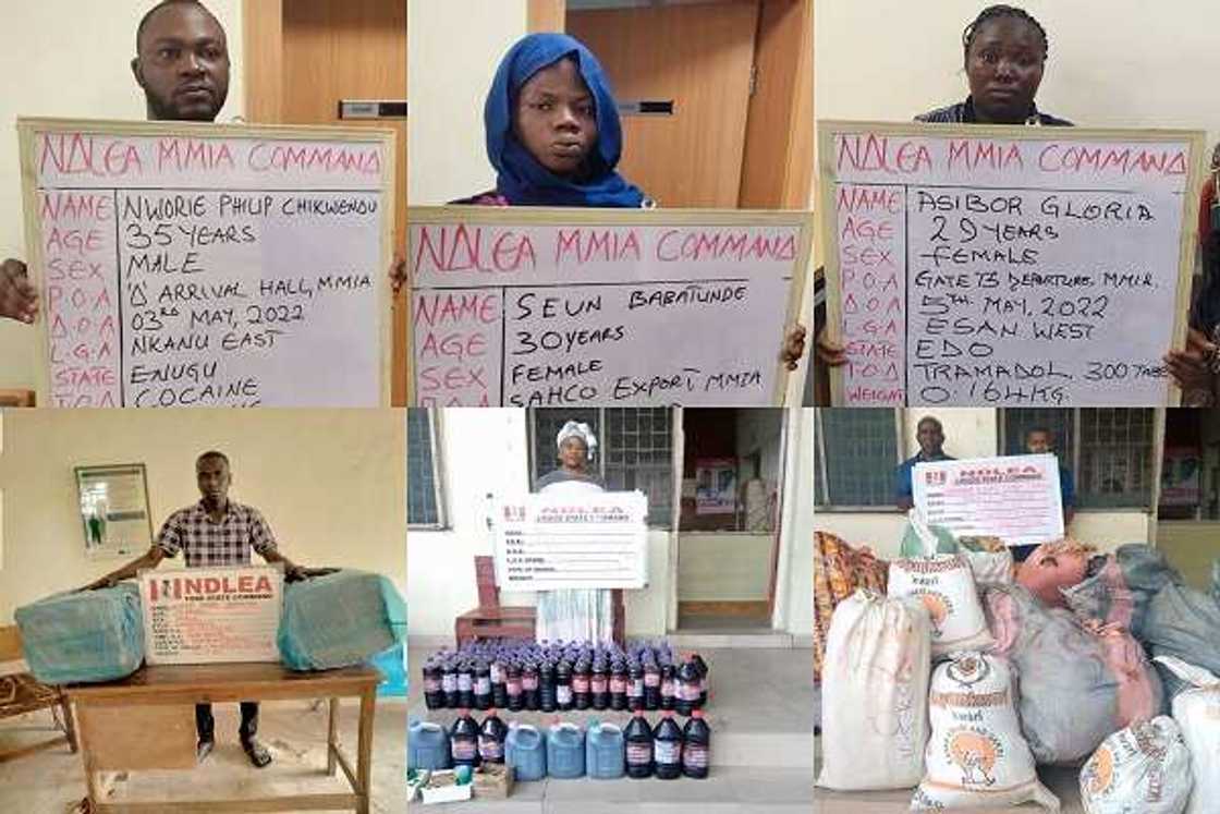 NDLEA ta yi ram da mata biyu masu juna 2 dauke da kwayoyi a filin jirgin sama na Legas NDLEA ta yi ram da mata biyu masu juna 2 dauke da kwayoyi a filin jirgin sama na Legas