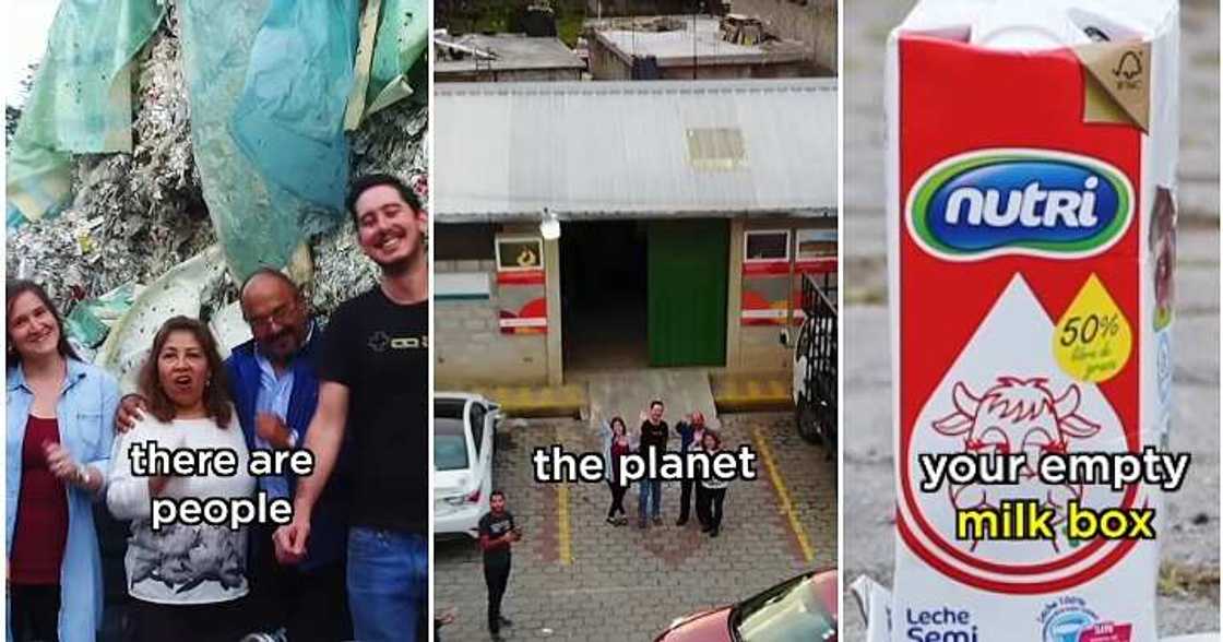 Oyinbo people, build house, empty milk containers
Photo Credit: NasDaily Oyinbo people, build house, empty milk containers
Photo Credit: NasDaily