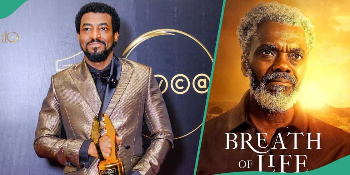 Ademola Adedoyin gushes over win at AMVCA. Ademola Adedoyin gushes over win at AMVCA.