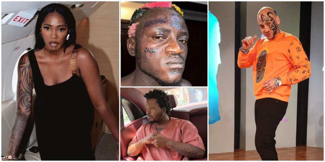 Nigerian celebs with tattoos