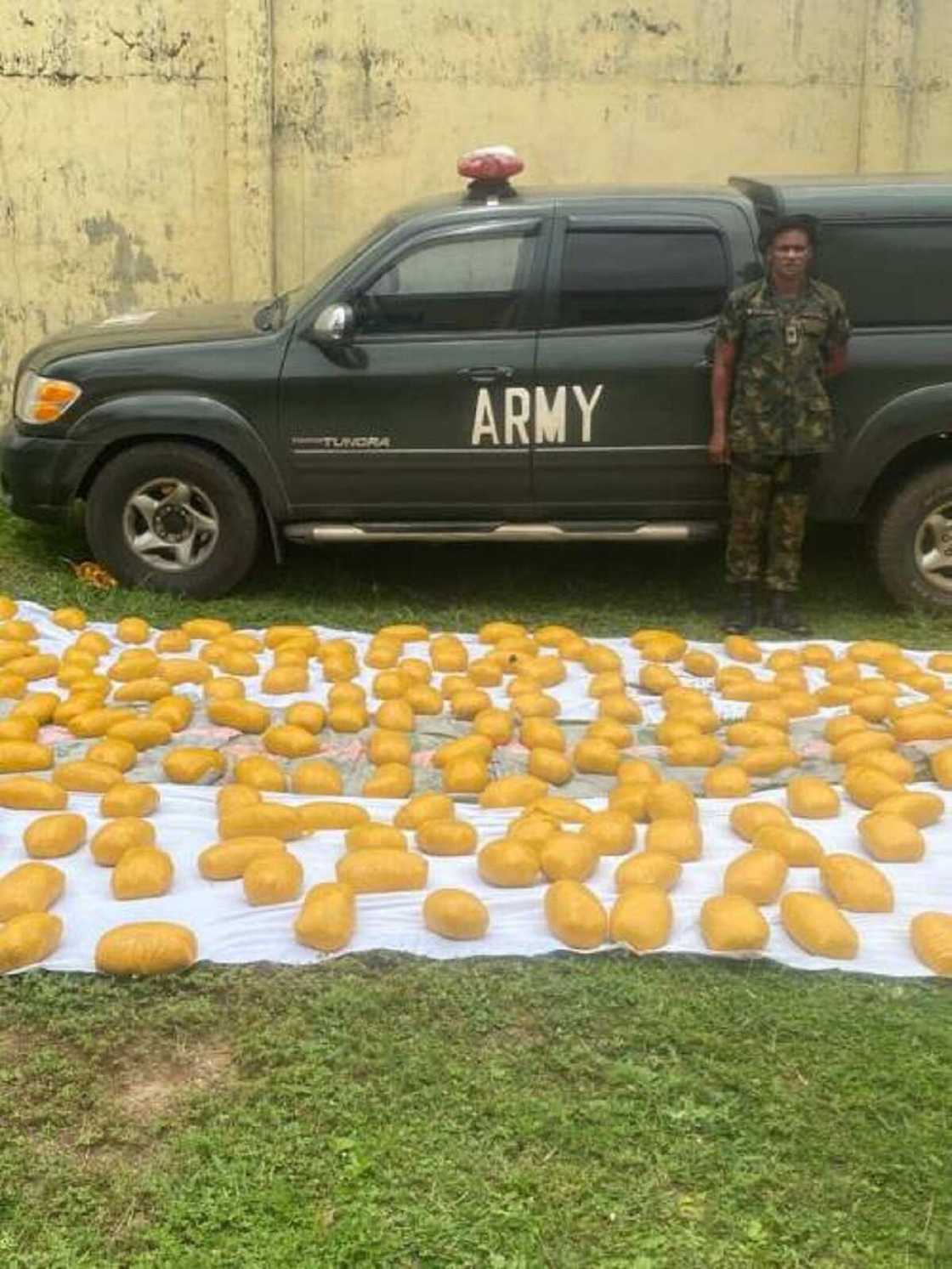 Yan sanda sun kama Manjo ɗin Soja na bogi dauke da wiwi (Hotuna) Yan sanda sun kama Manjo ɗin Soja na bogi dauke da wiwi (Hotuna)