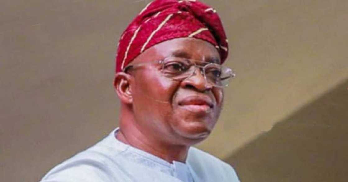 Gwamnan Osun mai barin Gado, Mr Adegboyega Oyetola. Gwamnan Osun mai barin Gado, Mr Adegboyega Oyetola.