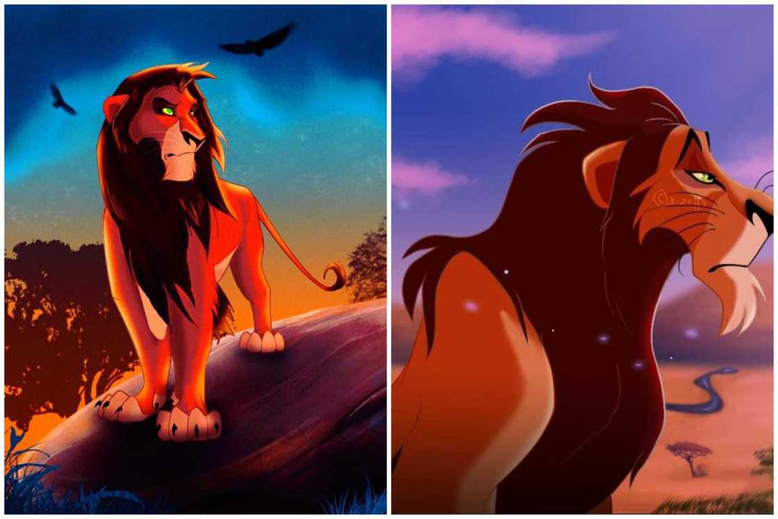 Scar looking on from a high position Scar looking on from a high position