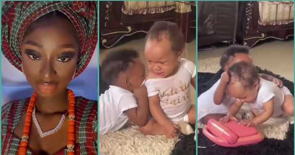 Lady shares hilarious video of twin siblings fighting Lady shares hilarious video of twin siblings fighting