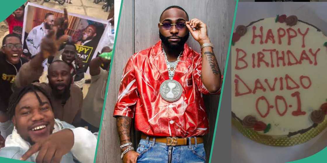 Davido's fan celebrate him on the streets Davido's fan celebrate him on the streets