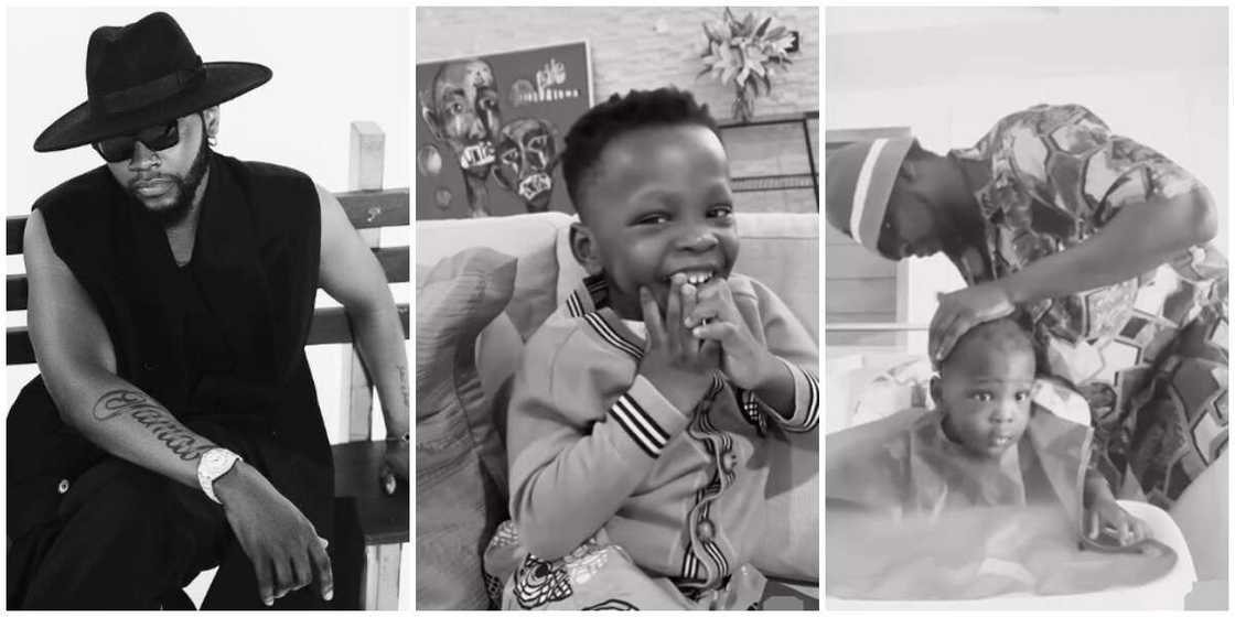 Photos of Kizz Daniel and his sons Photos of Kizz Daniel and his sons