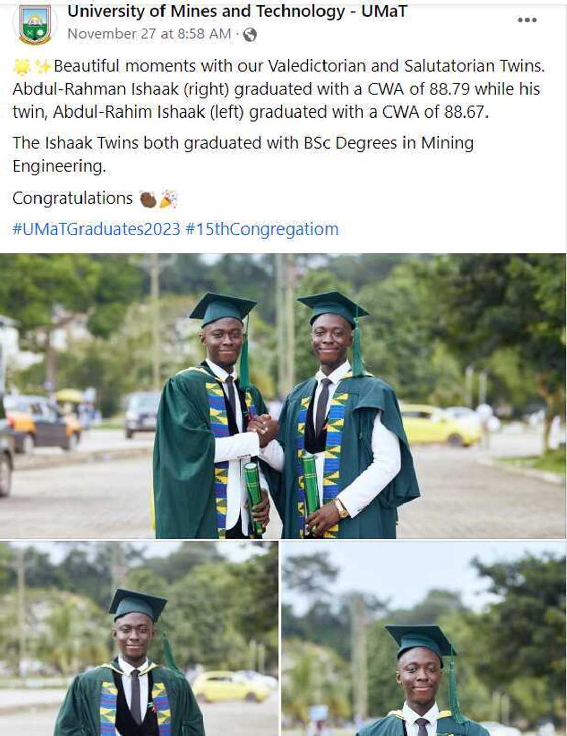 Photos of twin brothers Abdul-Rahman Ishaak and Abdul-Rahim Ishaak.