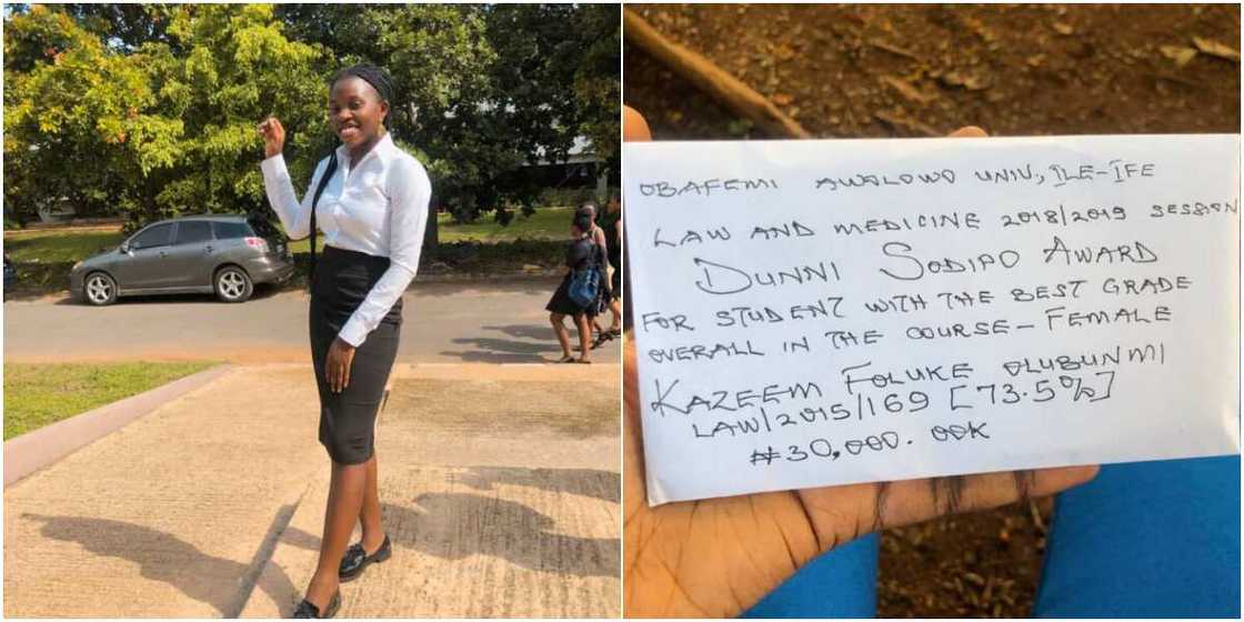 Overall best female law student celebrated, gets N30k as reward for her amazing achievement Overall best female law student celebrated, gets N30k as reward for her amazing achievement