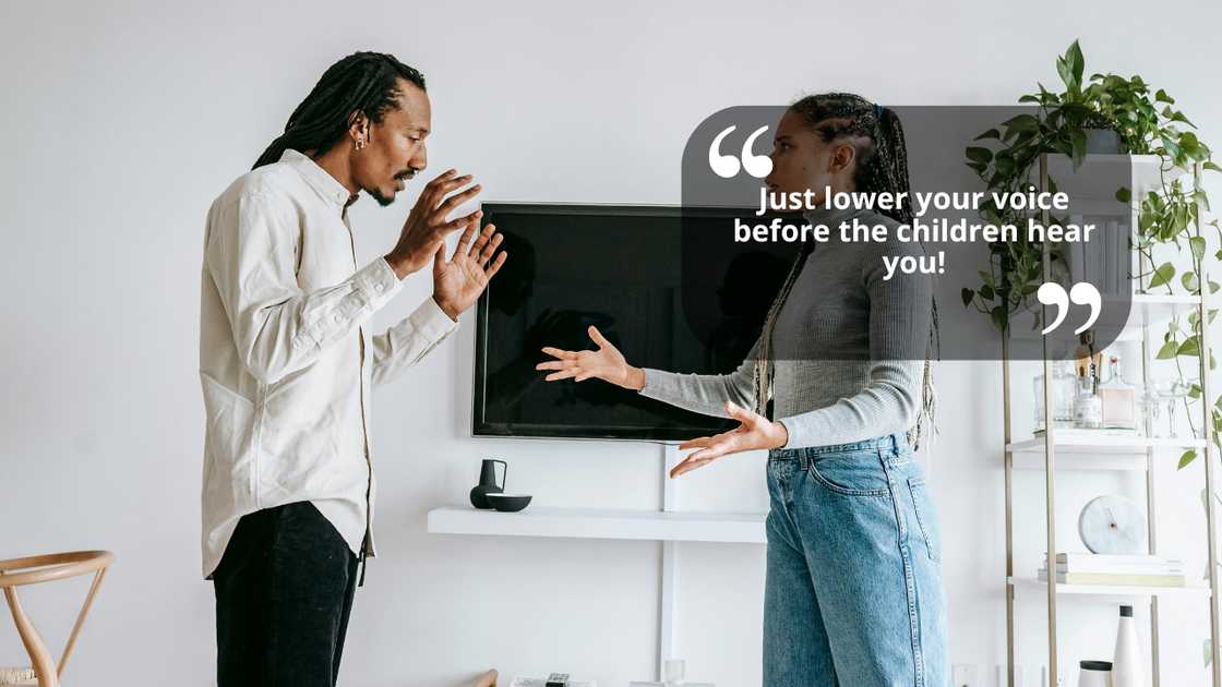 Couple arguing Couple arguing