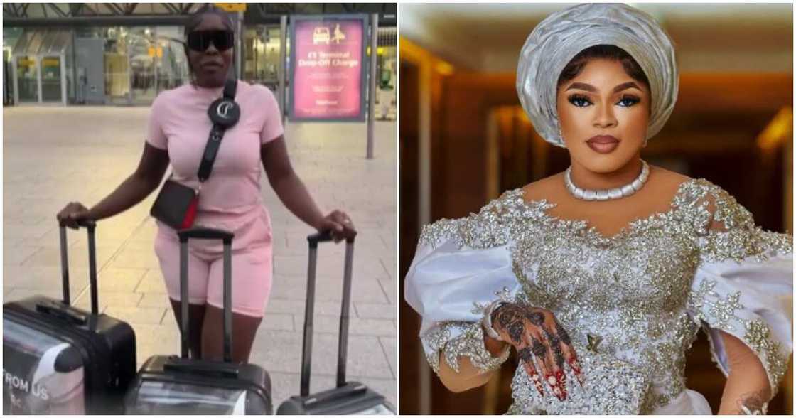 Nigerians crossdresser Bobrisky and hairstylist Nigerians crossdresser Bobrisky and hairstylist