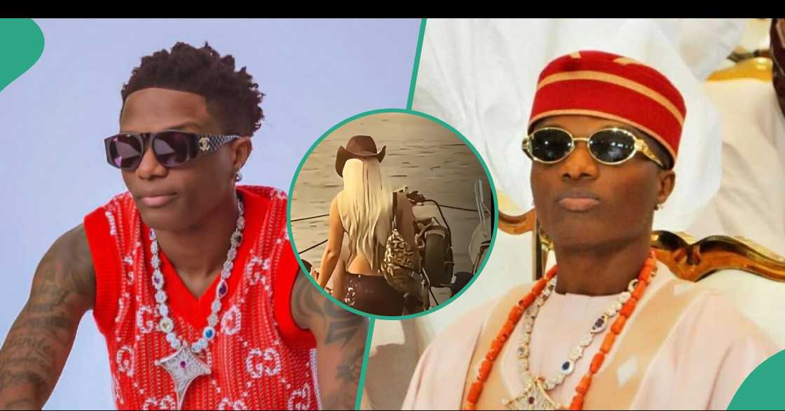 Wizkid spotted at a beach in Lagos, Wizkid during late mother's burial